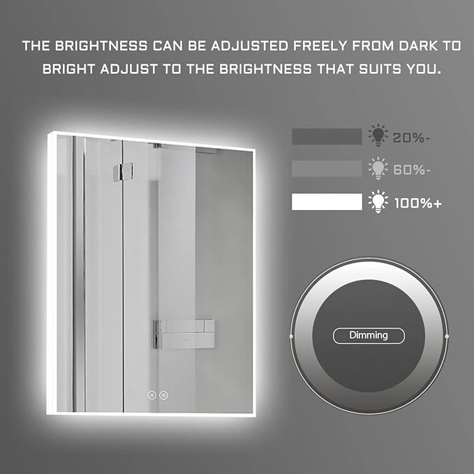 Led Bathroom Mirror with Lights Mount,71 x 32 Inch,