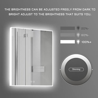Led Bathroom Mirror with Lights Mount,71 x 32 Inch,