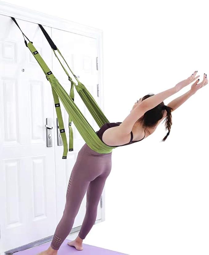 TOCO FREIDO Waist Back Leg Stretch Strap/Yoga Fitness Band, Leg Stretching Assist Trainer, Yoga Stretcher, Back Bend Split Inversion Strap for Fitness, Dance, Ballet, Gymnastics