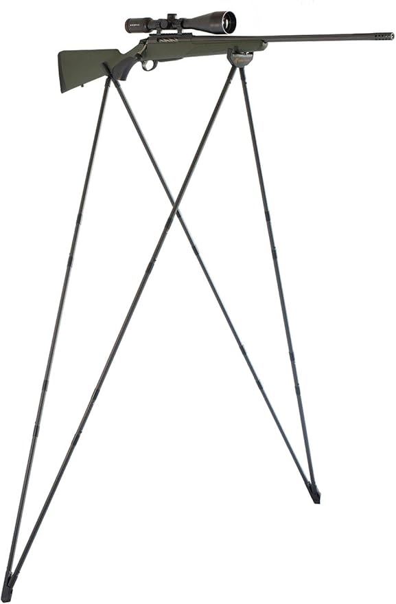 4 Stable Sticks® Essential 4 Points Bipod Shooting Sticks - Lightweight Aluminium, Extrem Stability for Hunting and Shooting, Foldable and transportable