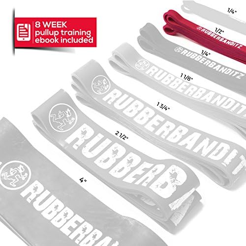 Rubberbanditz Pull Up Assist Resistance Bands Heavy Duty Loop Exercise Workout Bands for Powerlifting, Mobility, and Stretching