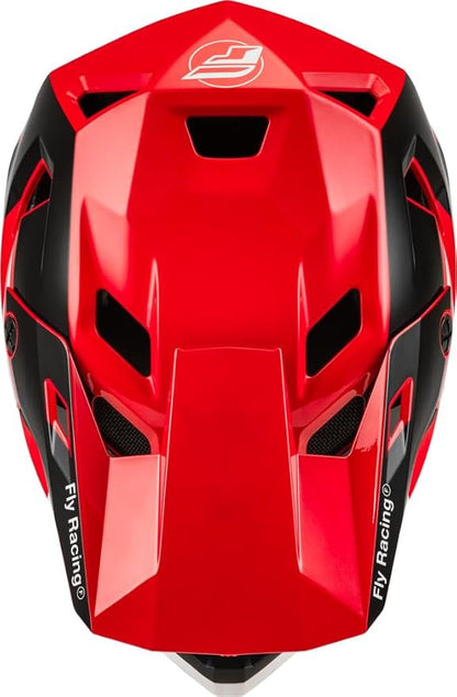 Fly Racing Rayce Full-Face Mountain Bike/BMX Helmet – ASTM F1952 DH Certified, CPSC 1203, CE EN1078, Poly-Alloy Shell, TFV Ventilation, Removable Liner