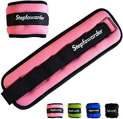 1-4 Lbs Ankle Weights Pair Set with Adjustable