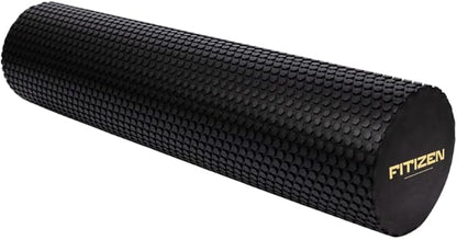 FitNation Foam Roller – High-Density Foam Muscle Roller – Textured Foam Rollers for Muscle Massage, Stretching, Pilates, Yoga