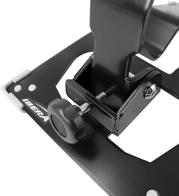 Ibera Heavy-Duty Bike Stand for 20"-29" - Bicycle Stand for Fat Tire Wheels with Non-Scratch & Foldable Design - Adjustable Height & Floor-Mounted Bicycle Storage for Garage, Home or Workshop