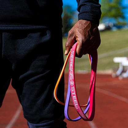 Serious Steel Fitness 12 inch Resistance Band - Deadlift & Hip Band for Glute Activation & Dynamic Warm Up