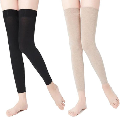 2 Pairs Knee Compression Sleeves for Women, Lightweight Thin Knee Sleeves for Knee Pain Relief, Knee Warmers Knee Brace Undersleeve, Knee Brace for Daily Use