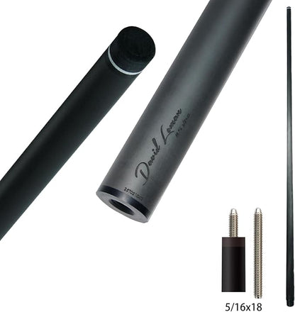 29.13" /Radial Wavy 3/8-10 3/8-11 3/8-14 Uni-Loc 5/16-18 Carbon Pool Cue Single Shaft, Low Deflection Technology, Ultra-Smooth, pro Taper, Easy to Control