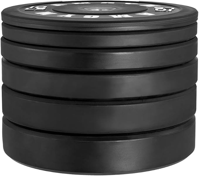 2 Inch Bumper Plates，10-500lbs，Barbell Rubber Olympic Weight Plates Set for Home Gym, Strength Training & Weight Lifting, Multiple Options Colors