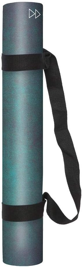 YOGA DESIGN LAB | The Combo Yoga Mat | 2-in-1 Mat+Towel | Eco Luxury | Ideal for Hot Yoga, Power, Bikram, Ashtanga, Sweat | Studio Quality | Includes Carrying Strap!