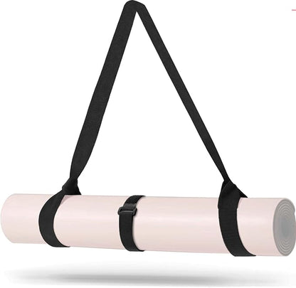 MRZZATA Yoga Mat Carrier Strap - Adjustable Thick and Wide Strap for Carrying Mat or Stretching, Black