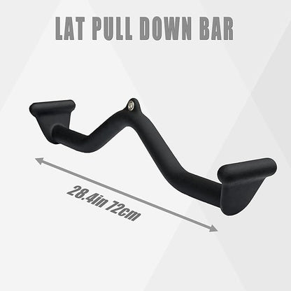 Lat Pulldown Bar - T Bar Row & Tricep Attachment for Home Gym Exercise