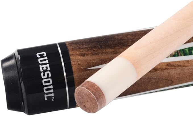 CUESOUL 58 Inch 19oz/20oz Maple Billiard Stick Pool Cue Set 11.5mm/13mm Tip[Weight Adjustable]