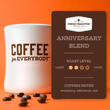 Fresh Roasted Coffee, Anniversary Blend, 2 lb (32 oz), Medium Roast, Kosher, Whole Bean