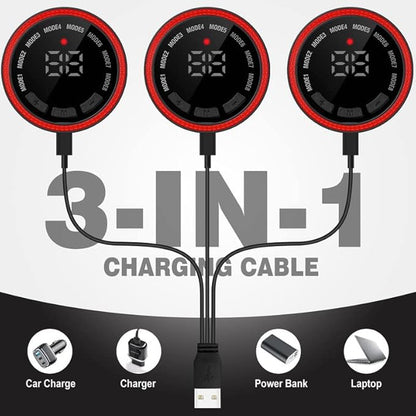 Electronic Muscle Stimulator, Abs Stimulator Muscle Toner, Ab Machine Trainer USB Rechargeable Gear for All Body, Fitness Strength Training Workout Equipment for Men and Women H9