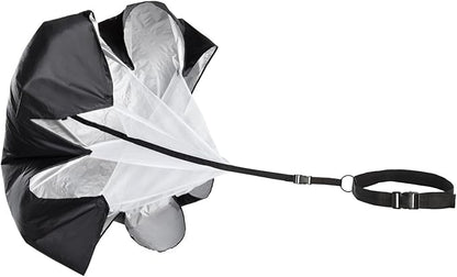 Juvale Agility Ladder Set - 20 ft Adjustable Ladder - 6 Yellow Disc Cones & Resistance Parachute - Football & Soccer Drills - Cones for Sports Training & Running Parachute Speed Training