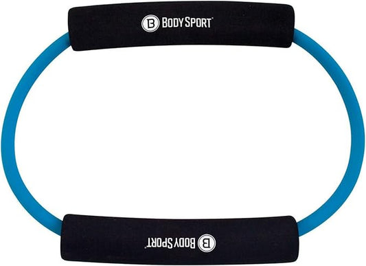 Body Sport Loop Tubing , Resistance Band with Foam Pad Handles for Strength Training and Rehabilitation
