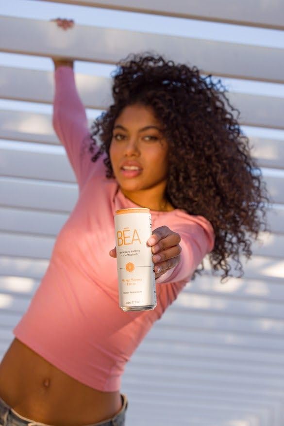 Isagenix BĒA™ Sparkling Energy Drink – Botanical Energy + Adaptogens – Mango Mimosa (12 Servings)