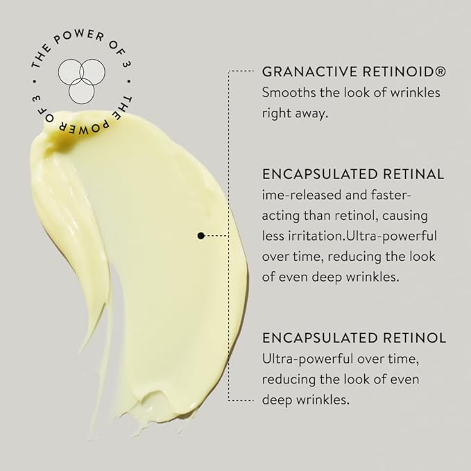 goop Beauty 3x Retinol Regenerative Serum | Face Serum to Reduce the Look of Deep Wrinkles, Pores, & Texture | Granactive Retinoid, Encapsulated Retinal, & Encapsulated Retinol | 1 fl oz