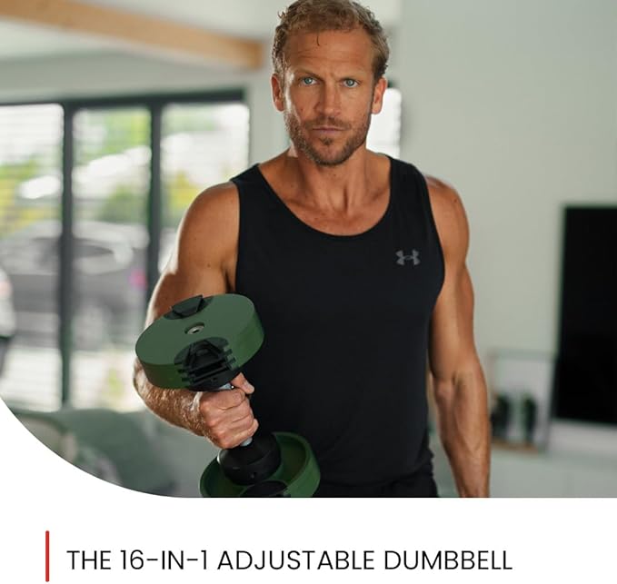 NUOBELL Adjustable Dumbbells 5-80 lbs: Replace 16 Sets, Ideal for Home Gym Weight Bench & Press