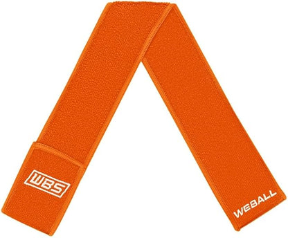 Streamer Football Towel, Sports Towel with Hook and Loop Fastener to Clean Football Visor and Gloves (Orange)