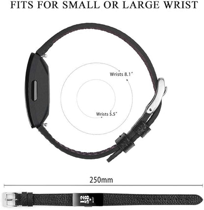 Leather Bands Compatible for Fitbit Inspire 3/2, Classic Wristbands Accessories Strap Replacement Band for Fitbit Inspire 3 Fitness Tracker Women Men