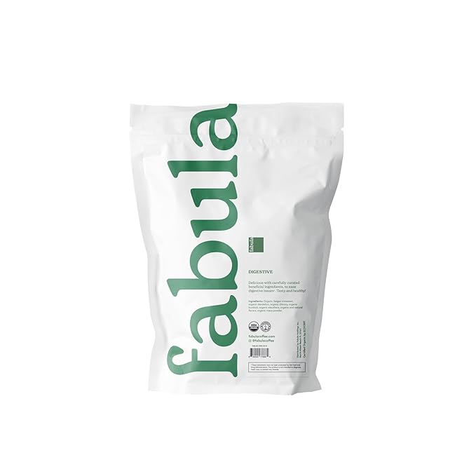 Fabula Herbal Tea: Digestive - 20 Sachets - Dandelion, Chicory, Burdock, Saigon Cinnamon, Eleuthero, Maca Powder
