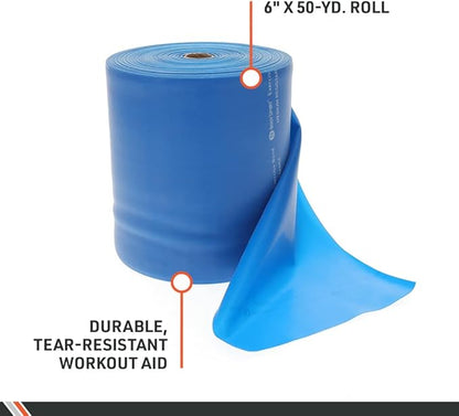 Body Sport Exercise Bands - Resistance Bands in 50 yard Rolls for Fitness, Stretching, or Physical Therapy