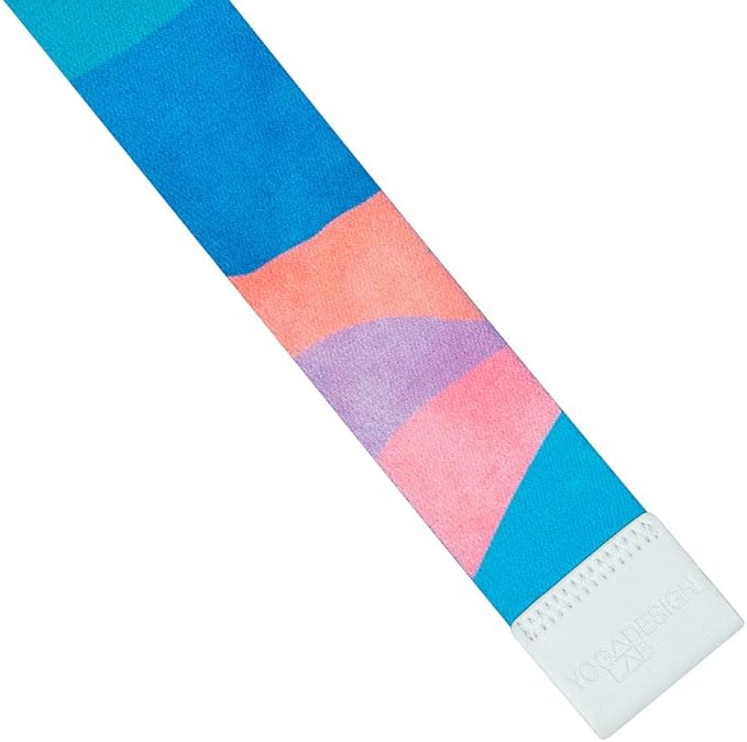 yogadesignlab YOGA DESIGN LAB | The Yoga Strap | Luxurious, Extra Long, Super Soft, Eco Printed | Studio Quality, Adjustable | Safely Stretch Further and Hold Longer | 8 ft Long