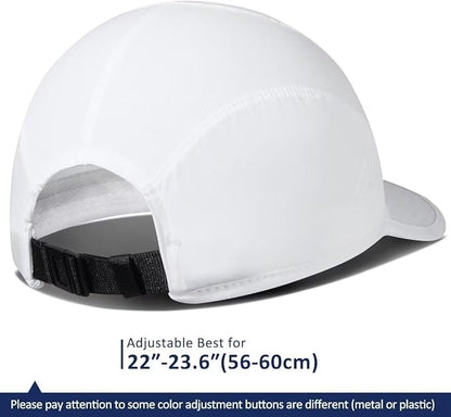 GADIEMKENSD Stretch Running Hat with Soft Brim, Quick Dry, Unstructured, Unisex-Adult