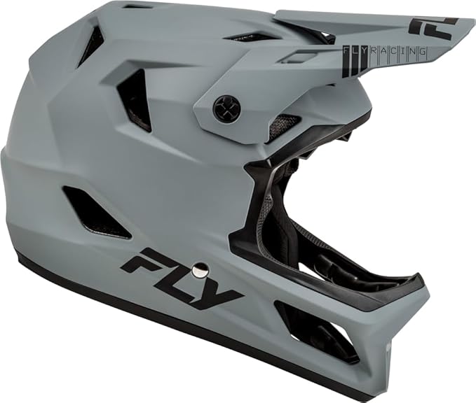 Fly Racing Rayce Full-Face Mountain Bike/BMX Helmet – ASTM F1952 DH Certified, CPSC 1203, CE EN1078, Poly-Alloy Shell, TFV Ventilation, Removable Liner