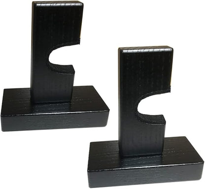 2Pieces Hockey Stick Display Wall Mount - Horizontal Wood Hanger Rack - Bracket