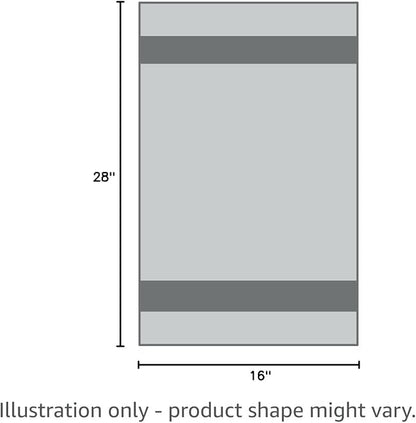 CASA COPENHAGEN Ember, 500 GSM, 16x28 Inches, Hand Towels, Set of 12 Towels, Super Soft and Absorbent, Egyptian Cotton Towels for Bathroom & Kitchen - Light Grey +White +Black +Dark Grey