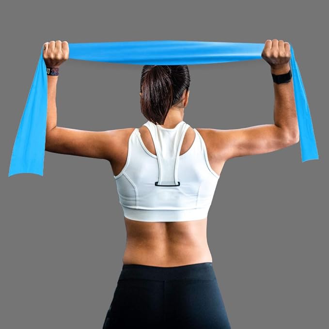 Professional 8 Yards Bulk Resistance Bands Rolls or 5,6,7 ft. Long Non-Latex Elastic Exercise Bands, Stretch Bands for PT, Yoga, Pilates, Rehab, at-Home or The Gym Workouts