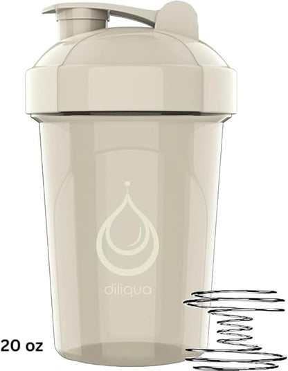 2 PACK, 28 oz & 20 oz Shaker Bottles with Powerful Wire Whisks for Protein Mixes | Leakproof Blender Shaker Bottle Pack | BPA-Free & Dishwasher Safe | Shaker Bottle | Shaker Cups for shakes