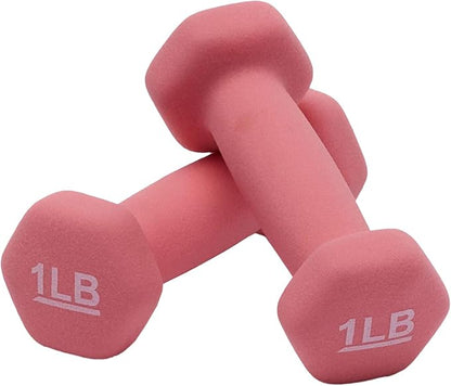 Amazon Basics Neoprene Dumbbell Hand Weights for Exercise and Muscle Toning
