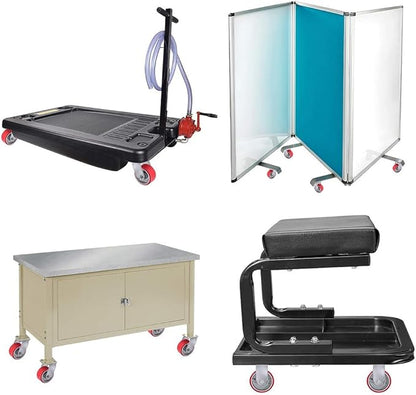 Heavy Duty Casters Wheels 4"5"6"8"DiameterX2"Width Industrial Caster Wheels Polyurethane Wheel with Capacity 800-1,500 lbs/pcs Used in,Trail Jack,Tool Box