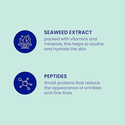 FACETORY K Beauty Face Mask Skin Care - SEA THE RADIANCE PLUMPING Sheet Mask with Peptides & Seaweed Extract | Hydrates, Firms, Rejuvenates (10 Pack)