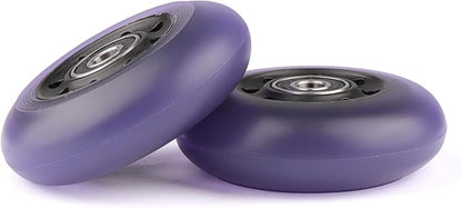 2-Pack 76mm PU Caster Board Replacement Wheel Set 90A Compatible with Razor RipStik Classic Air, DLX G Ripsurf (Purple)