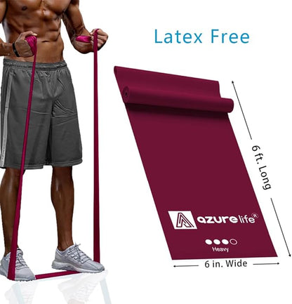 Professional 8 Yards Bulk Resistance Bands Rolls or 5,6,7 ft. Long Non-Latex Elastic Exercise Bands, Stretch Bands for PT, Yoga, Pilates, Rehab, at-Home or The Gym Workouts