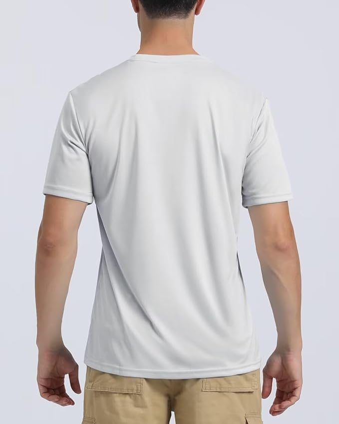 Boladeci Men's Swim Shirt Short Sleeve UPF 50+ Sun Protection SPF UV Moisture Wicking Lightweight Quick Dry Rash Guard