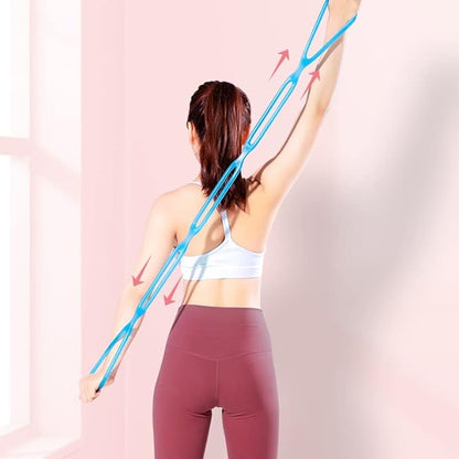 7 Ring Stretch Resistance Exercise Band, BetterJonny Workout Bands Yoga Stretching，Foot, Leg and Arm Exerciser for Home or Fitness Center Workout Walking Exercise