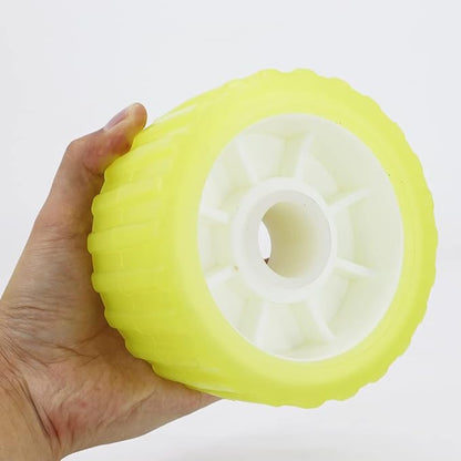 3 Inch Width x 5 Inch OD Ribbed Wobble Roller Kit/Poly Ribbed Wobble Roller