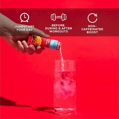 HYDRANT Hydrate, Individual Hydration Electrolyte Powder Stick Packets with No Artificial Sweeteners, Colors, or Fillers (Fruit Punch, 30 Pack)
