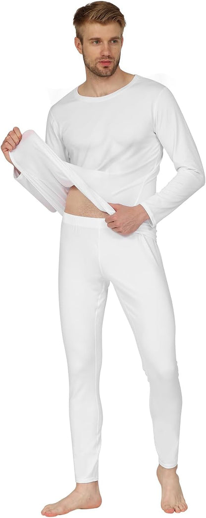 HEROBIKER Long Johns Thermal Underwear for Men Skiing Winter Warm Hunting Gear Fleece Lined Base Layer Set Top Bottom