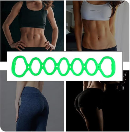 7 Ring Stretch Resistance Exercise Band, BetterJonny Workout Bands Yoga Stretching，Foot, Leg and Arm Exerciser for Home or Fitness Center Workout Walking Exercise
