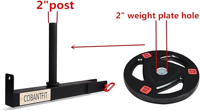 14’’ Long Post Length Belt Squat Attachment 2" x 2", 3" 3" x 2", 3" 3" x 3" Racks 5/8" Or 1'' And 2’’ Weight