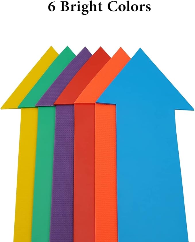 12pcs Colorful Star Arrow Spot Marker Non-Slip Directional