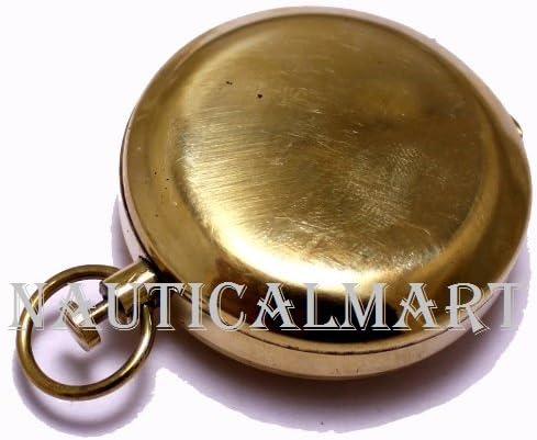 1.75" Classic Pocket Antique Style Camping Brass Push