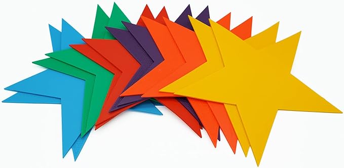 12pcs Colorful Star Arrow Spot Marker Non-Slip Directional